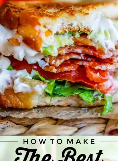 Delicious BLT sandwich with crispy bacon, fresh lettuce, and ripe tomatoes