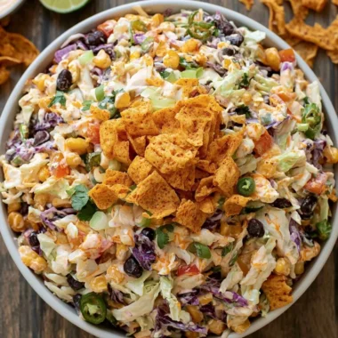 Bold flavor-packed coleslaw with vibrant ingredients and fresh vegetables