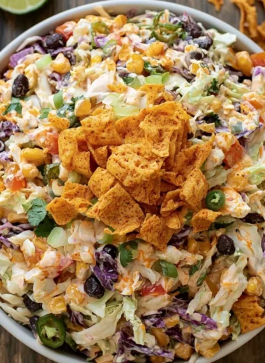 Bold flavor-packed coleslaw with vibrant ingredients and fresh vegetables