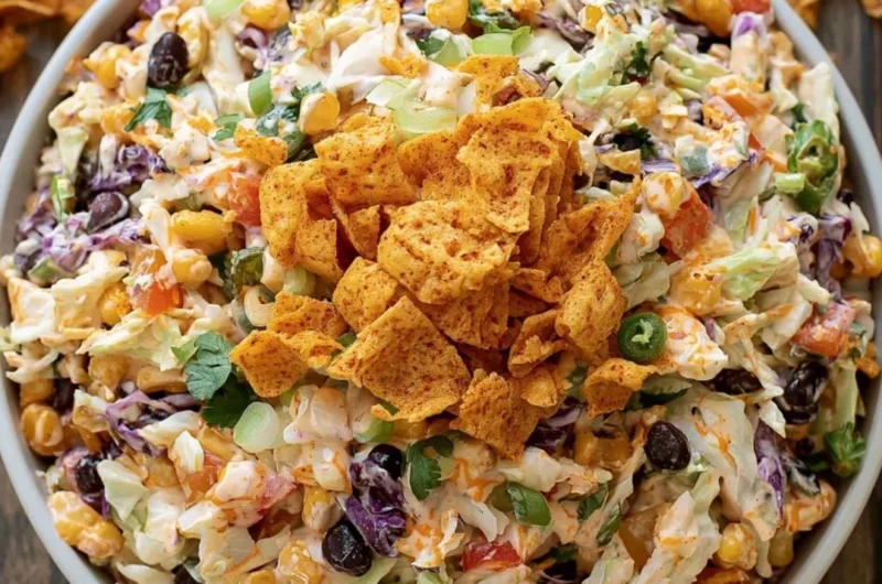 Bold flavor-packed coleslaw with vibrant ingredients and fresh vegetables