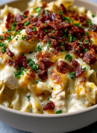 Delicious Crazy Good Casserole ready to be served at the dinner table.