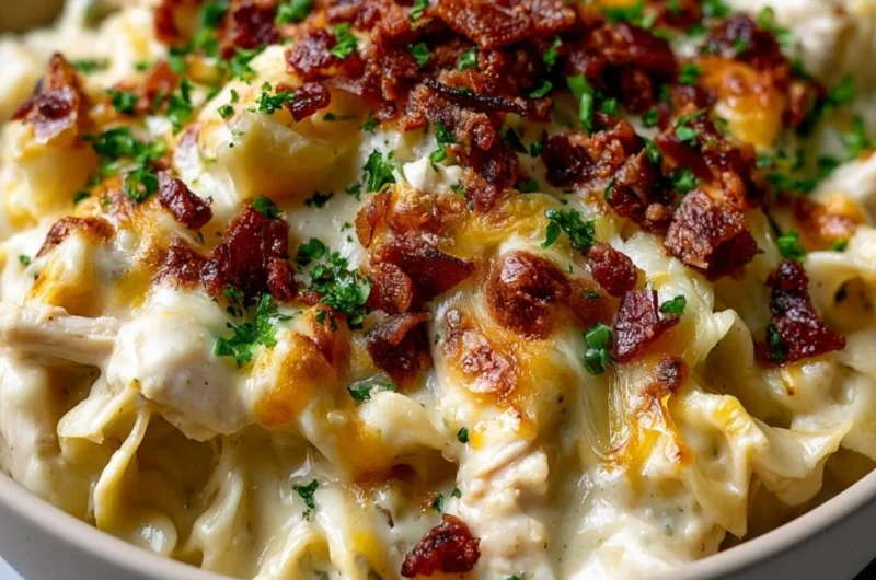 Delicious Crazy Good Casserole ready to be served at the dinner table.