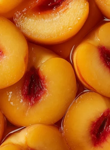 Seamless tile art pattern featuring fresh peaches for digital wallpaper