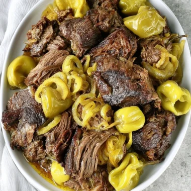 Delicious Low Carb Slow Cooker Italian Beef served in a bowl