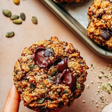 Delicious quinoa breakfast cookies loaded with healthy ingredients