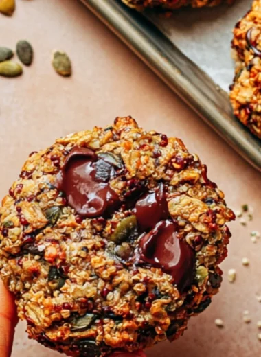 Delicious quinoa breakfast cookies loaded with healthy ingredients
