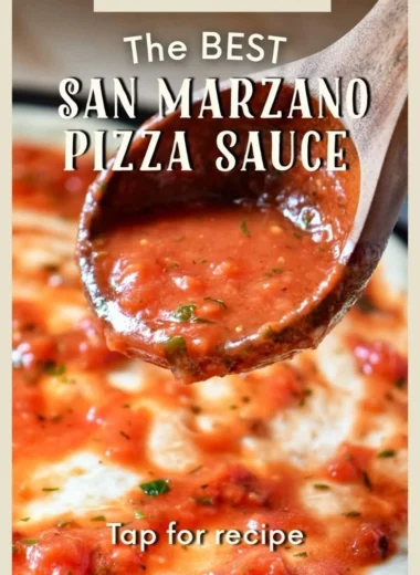 Delicious San Marzano pizza sauce for homemade pizzas