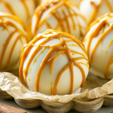 Delicious pumpkin cake pops decorated for a cozy fall treat
